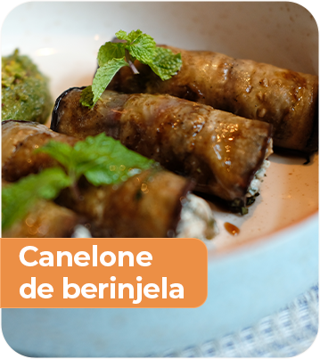 Canelone de berinjela